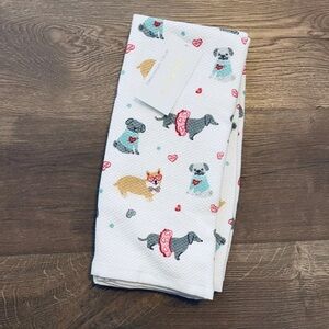 Isaac Mizrahi Dog Print Kitchen Towels - Valentine’s Day 🩷🐶